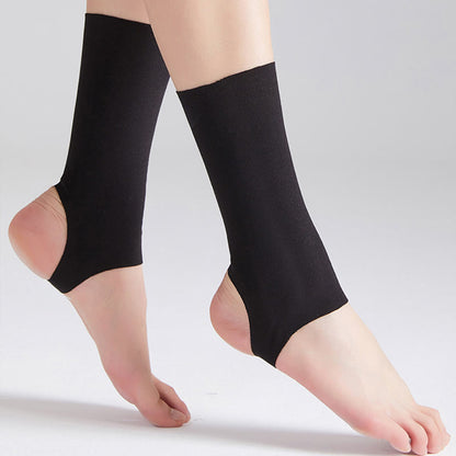 Plus Size Solid Color Sport Ankle Braces(2 Pairs) - Black - L - image 0