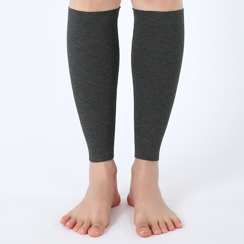 Modal Breathable Calf Pain Compression Sleeve Socks - Dark Grey - XL - image 3