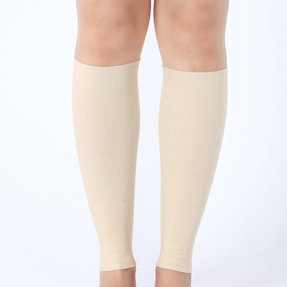 Modal Breathable Calf Pain Compression Sleeve Socks - Apricot - XL - image 6