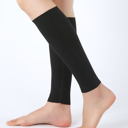 Modal Breathable Calf Pain Compression Sleeve Socks - Black - XL - image 0