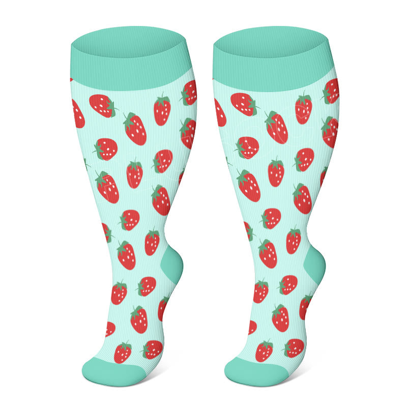 Plusock Plus Size Color Pattern Compression Socks - image 3