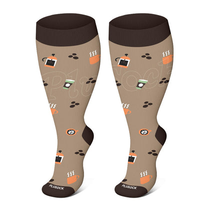Plus Size Fashion Pattern Compression Socks
