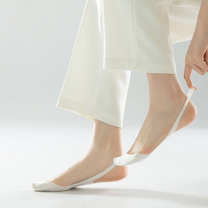 Solid Color Padded Half No Show Socks(8 Pairs) - image 5