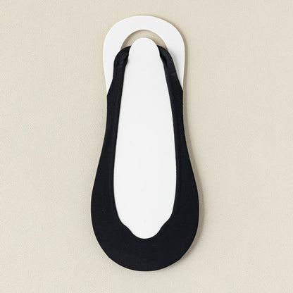 Summer Padded Half No Show Socks(6 Pairs) - Black - EU37-40(US4-7) - image 10