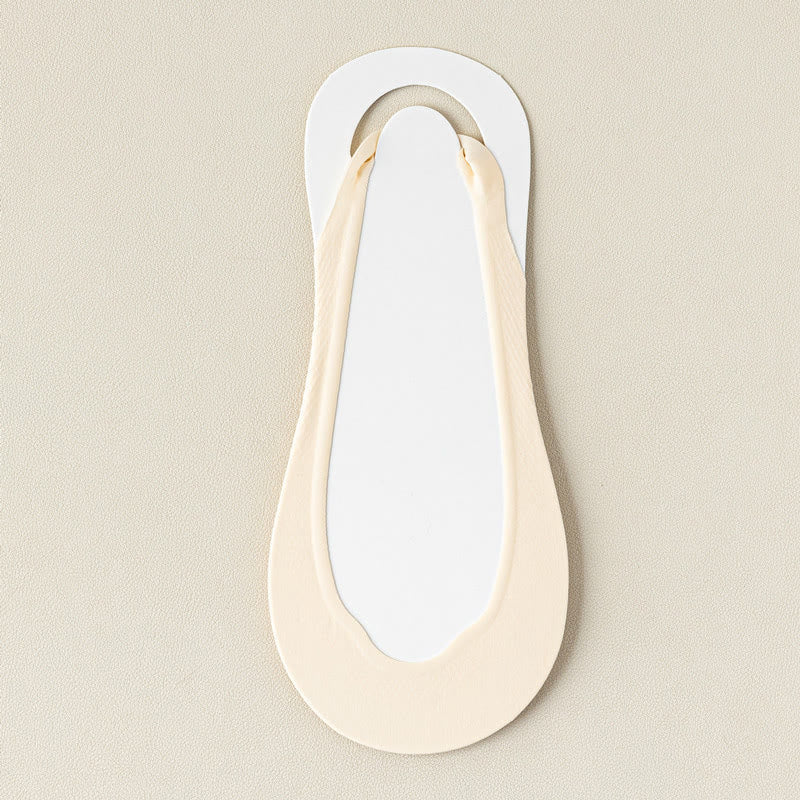 Summer Padded Half No Show Socks(6 Pairs) - Nude - EU37-40(US4-7) - image 9