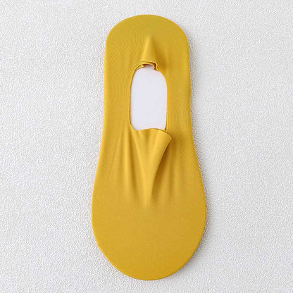 Invisible No Show Socks(5 Pairs) - Yellow - EU37-40(US4-7) - image 7