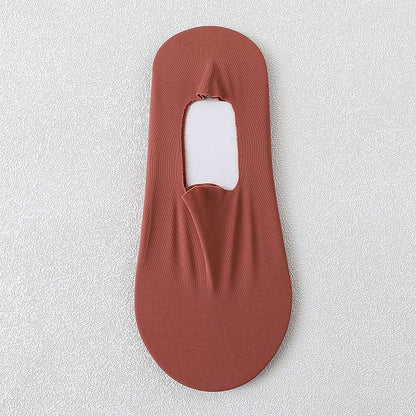 Invisible No Show Socks(5 Pairs) - Wine - EU37-40(US4-7) - image 12