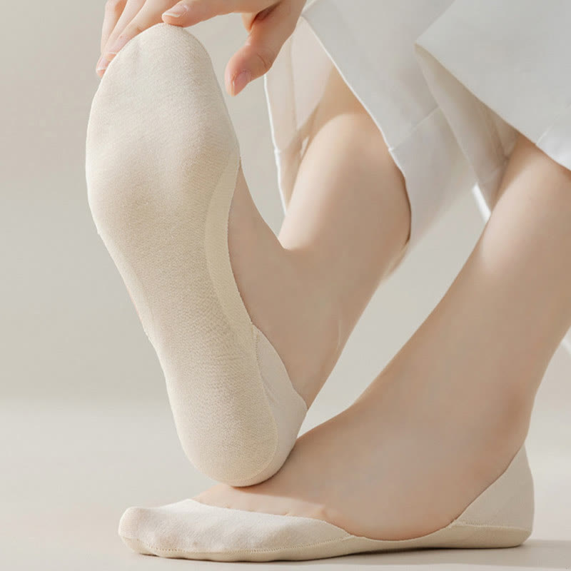 Plus Size Ultra Low No Show Socks(5 Pairs)