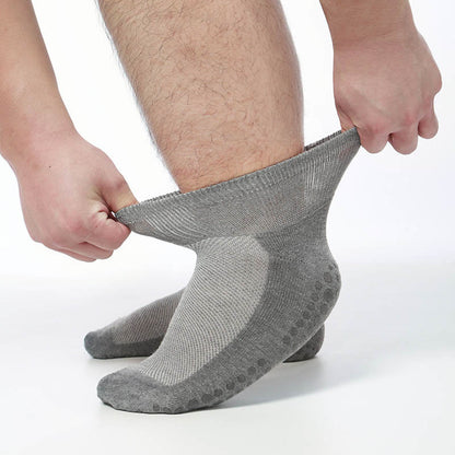 Plus Size Stretchy Ankle Diabetic Socks(2 Pairs) - Dark Grey - EU40-45(US7-11) - image 5