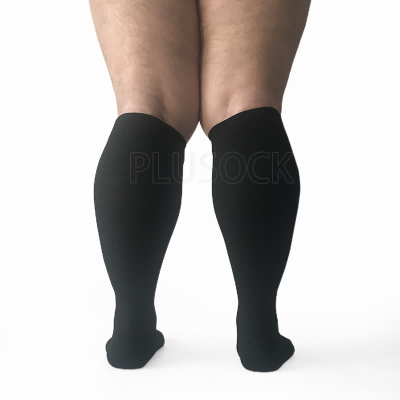 Plus Size Pure Color Compression Socks 2XL-7XL - image 7