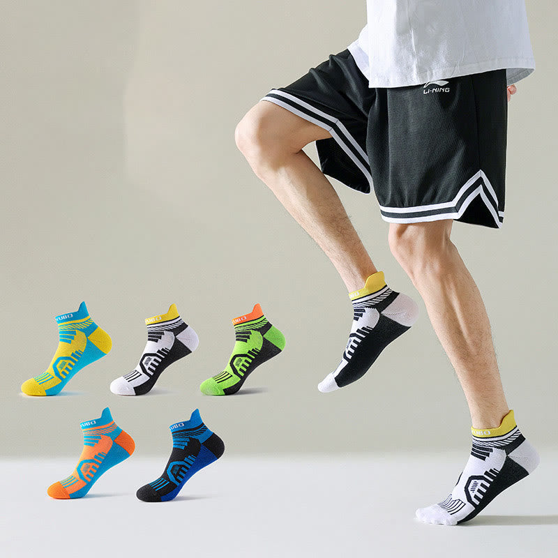 Plus Size Ethickened Bright Colors Ankle Compression Socks(5 Pairs) - Multicolor - EU40-45(US7-11) - image 11
