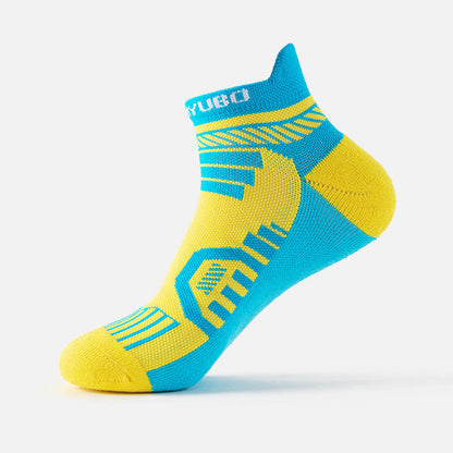 Plus Size Ethickened Bright Colors Ankle Compression Socks(5 Pairs) - Yellow - EU40-45(US7-11) - image 7