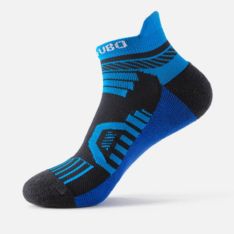Plus Size Ethickened Bright Colors Ankle Compression Socks(5 Pairs) - Black - EU40-45(US7-11) - image 6