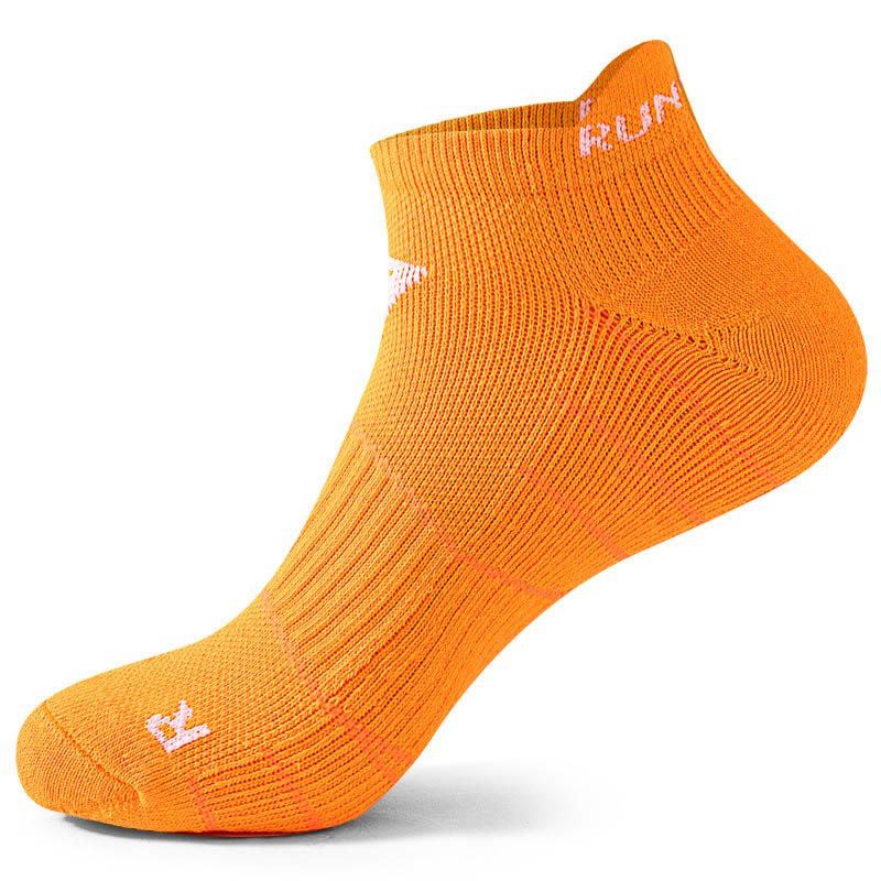 Plus Size Non Slip Soft Ankle Compression Socks(4 Pairs) - Orange - EU40-45(US7-11) - image 7