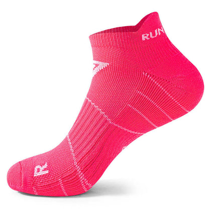 Plus Size Non Slip Soft Ankle Compression Socks(4 Pairs) - Pink - EU40-45(US7-11) - image 8