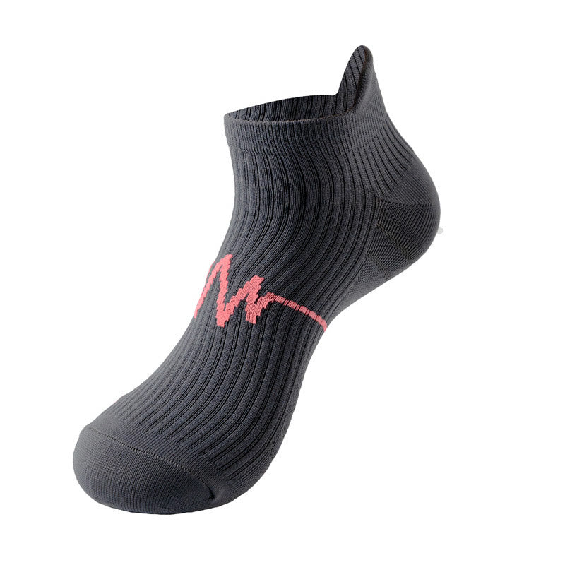 Plus Size Electrocardiogram Ankle Compression Socks(6 Pairs) - Dark Grey - EU40-44(US7-10) - image 9