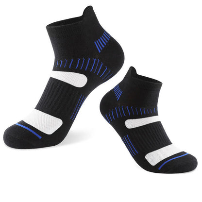 Plus Size Classic Color Ankle Compression Socks(5 Pairs) - Black - EU40-46(US7-12) - image 8