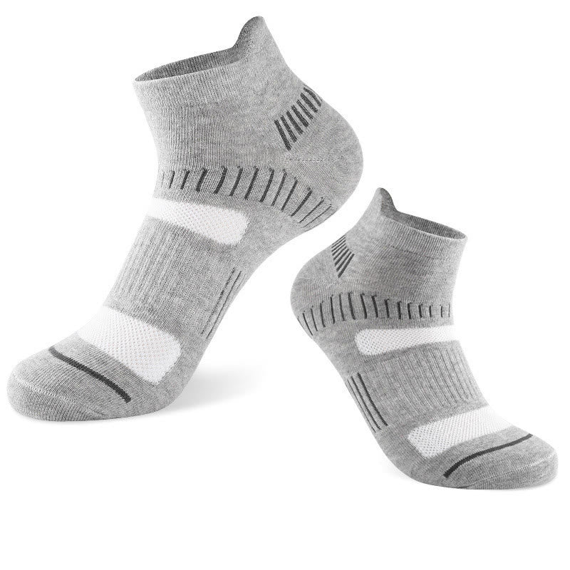 Plus Size Classic Color Ankle Compression Socks(5 Pairs) - Light Gray - EU40-46(US7-12) - image 6