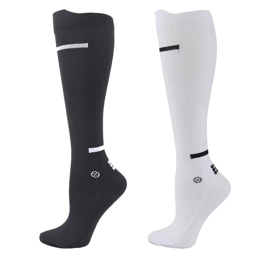 Plus Size Quick Drying Compression Socks(4 Pairs) - Multicolor*2 - EU37-39(US4-6) - image 0