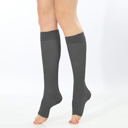 Plus Size Sheer Open Toe Compression Socks - image 5