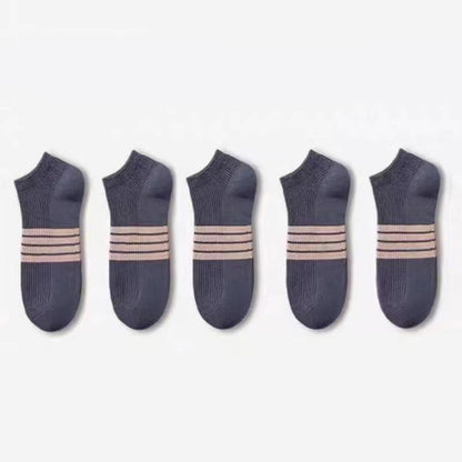 Stripe Ankle Socks(10 Pairs) - Dark Blue - EU39-44(US6-10) - image 12