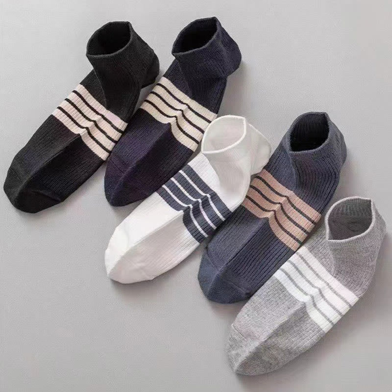 Stripe Ankle Socks(10 Pairs) - Multicolor*2 - EU39-44(US6-10) - image 7