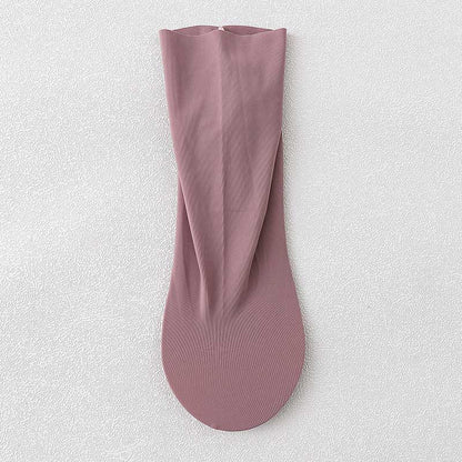 Ice Silk Quarter Socks(8 Pairs) - Light Purple - EU37-40(US4-7) - image 8