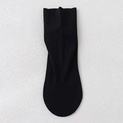 Ice Silk Quarter Socks(8 Pairs) - Black - EU37-40(US4-7) - image 11