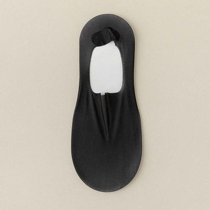 Ice Silk No Show Socks(7 Pairs) - Black - EU39-46(US6-12) - image 14