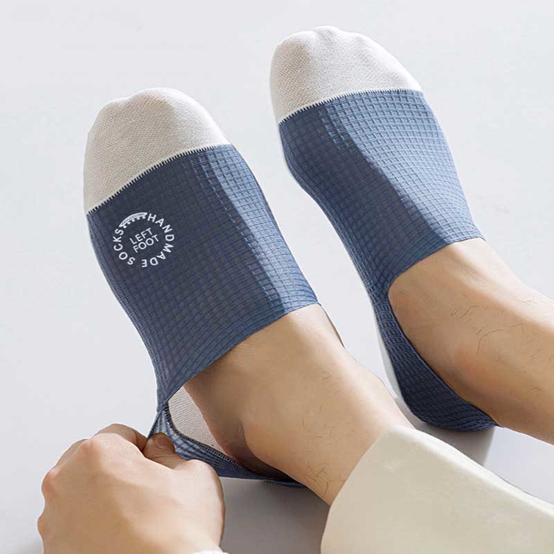 Waffle Ice Silk No Show Socks(6 Pairs) - image 5