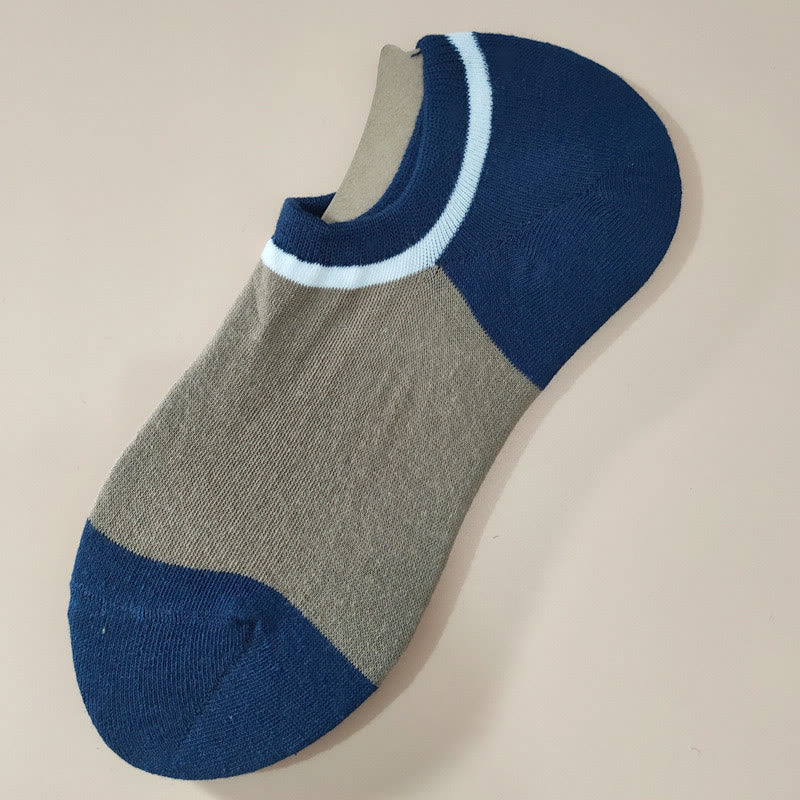 Color Matching No Show Socks(7 Pairs) - Khaki - EU39-45(US6-11) - image 3