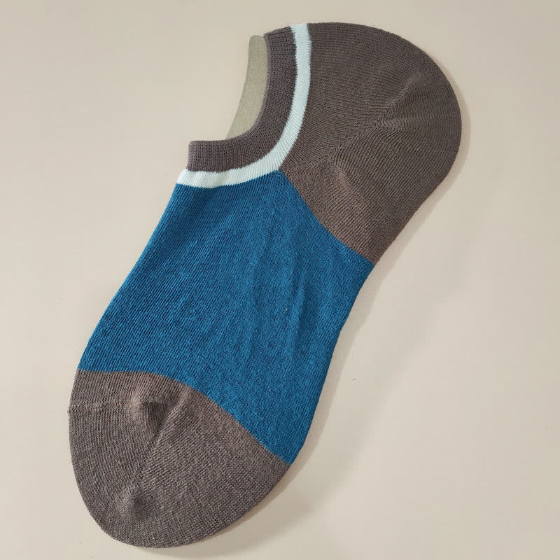 Color Matching No Show Socks(7 Pairs) - Blue - EU39-45(US6-11) - image 6