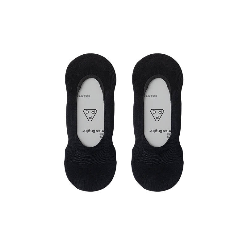 Summer Ice Silk No Show Socks(6 Pairs) - Black - EU37-40(US4-7) - image 11