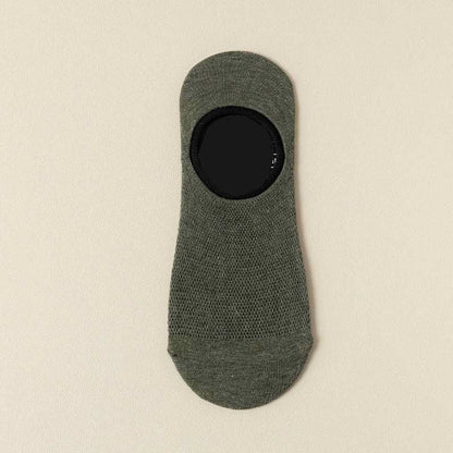 Silicone Anti Slip No Show Socks(7 Pairs) - Army Green - EU39-44(US6-9) - image 9