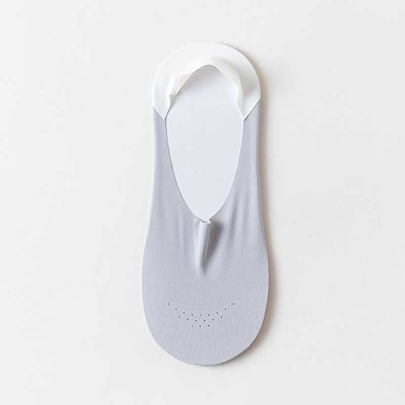 Breathable Ice Silk No Show Socks(6 Pairs) - White - EU39-44(US6-10) - image 10