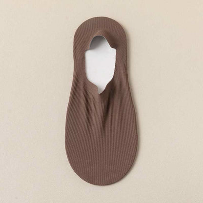 Waffle No Show Socks(4 Pairs) - Coffee - EU39-44(US6-10) - image 13