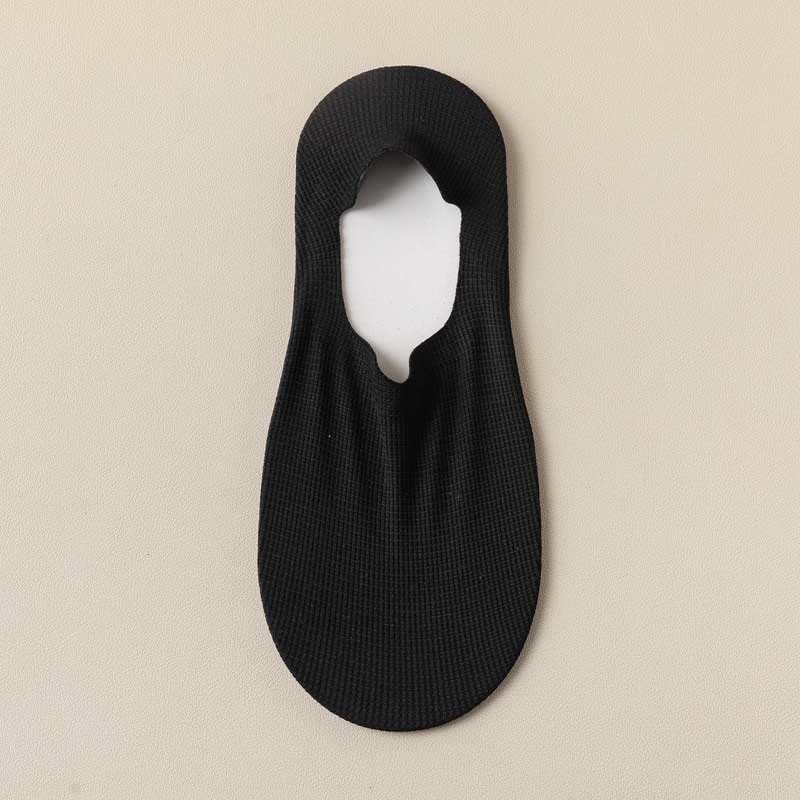 Waffle No Show Socks(4 Pairs) - Black - EU39-44(US6-10) - image 8