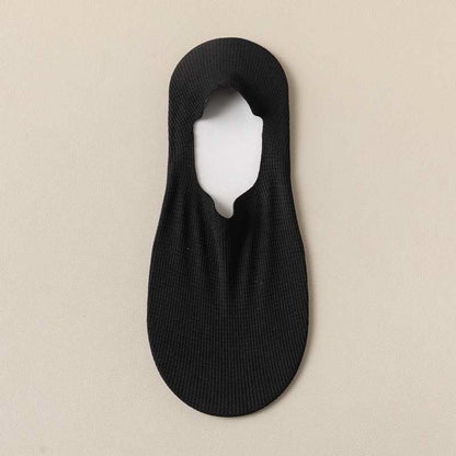 Waffle No Show Socks(4 Pairs) - Black - EU39-44(US6-10) - image 8