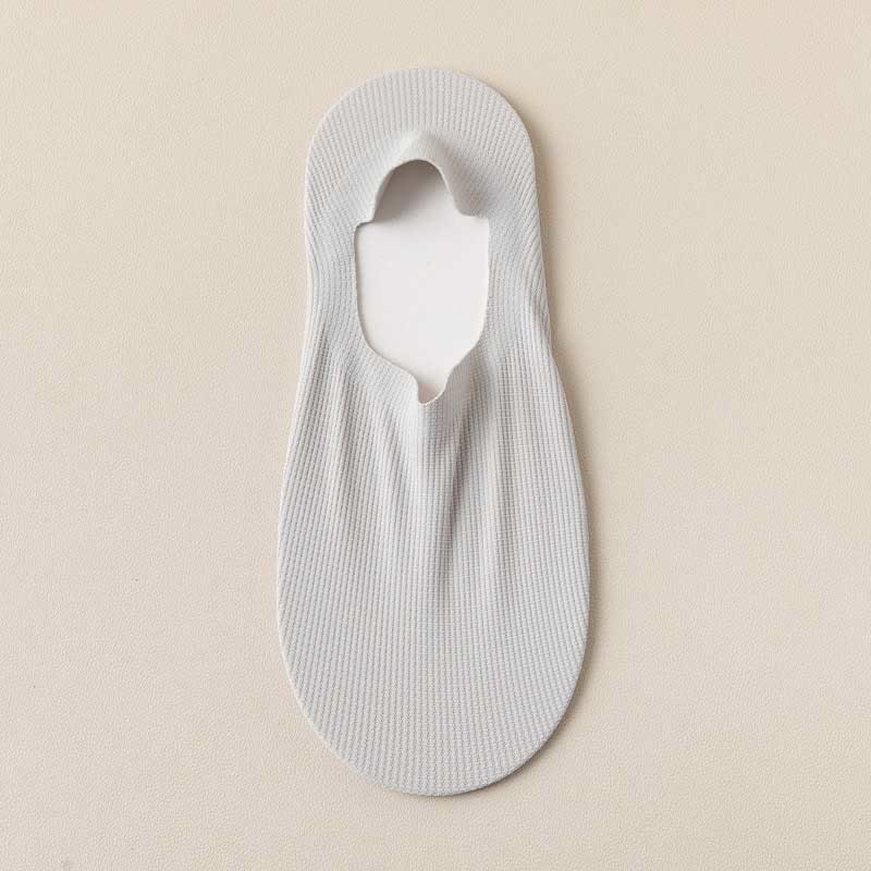 Waffle No Show Socks(4 Pairs) - Light Gray - EU39-44(US6-10) - image 14