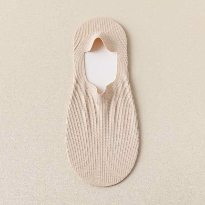 Waffle No Show Socks(4 Pairs) - Khaki - EU39-44(US6-10) - image 10