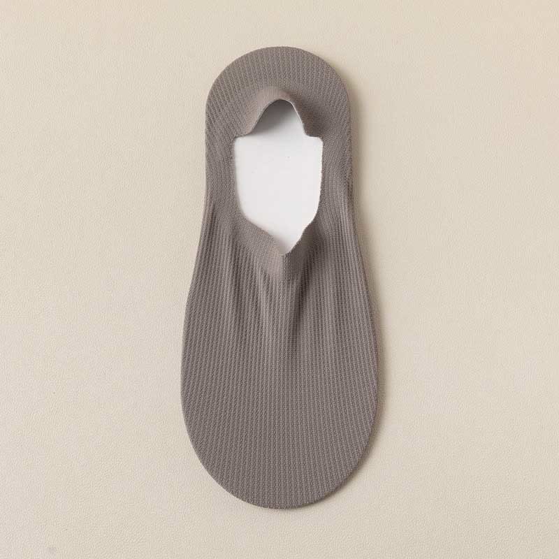 Waffle No Show Socks(4 Pairs) - Dark Grey - EU39-44(US6-10) - image 11