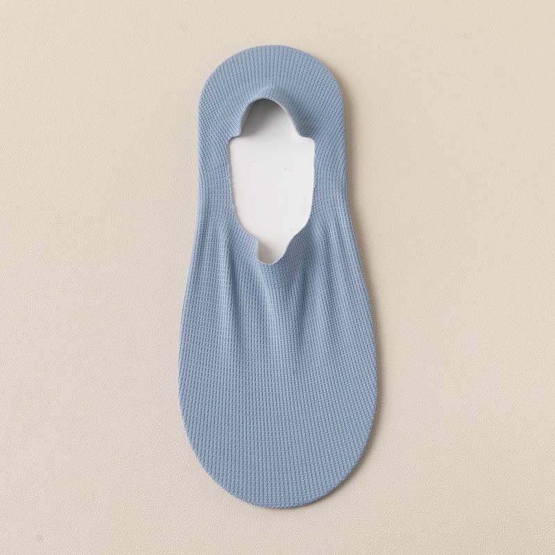 Waffle No Show Socks(4 Pairs) - Blue - EU39-44(US6-10) - image 15