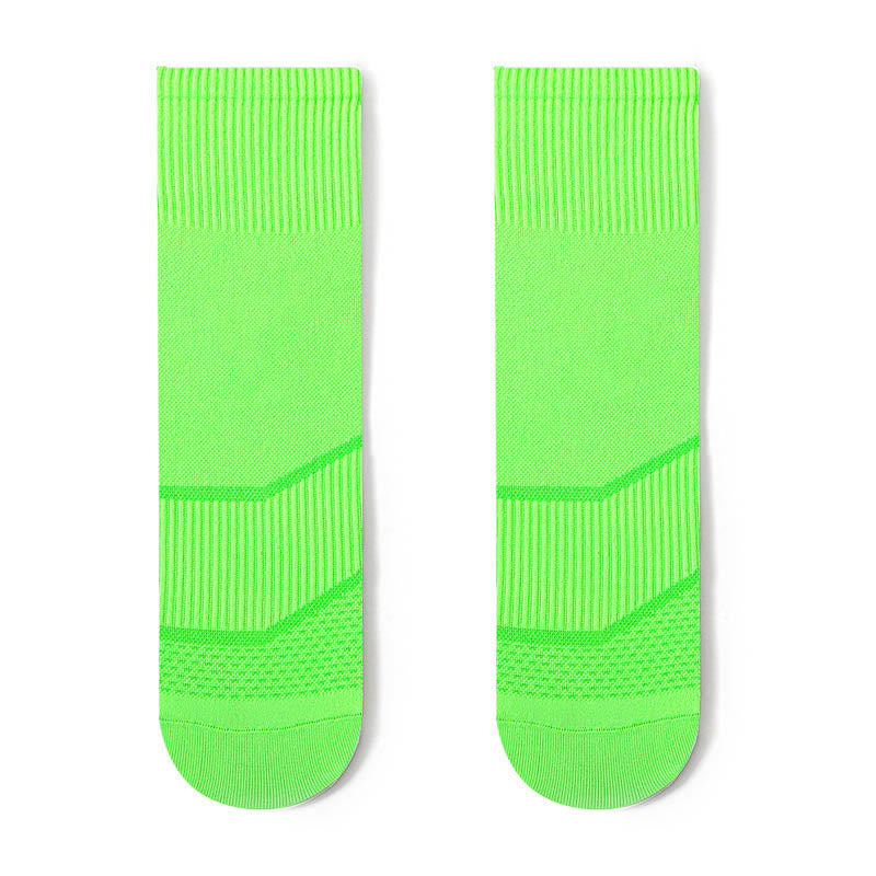 Plus Size Fashion Quarter Compression Socks(4 Pairs) - Green - EU44-50(US10-15) - image 12