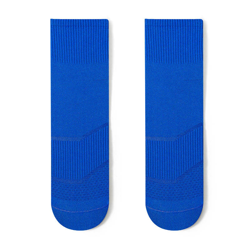 Plus Size Fashion Quarter Compression Socks(4 Pairs) - Blue - EU44-50(US10-15) - image 9