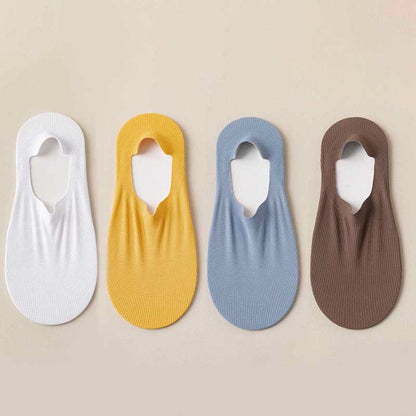 Waffle No Show Socks(4 Pairs) - Multicolor B(4 Pairs) - EU39-44(US6-10) - image 17