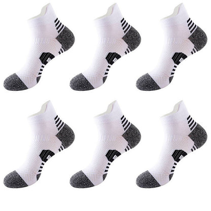 Plus Size Hiking Ankle Compression Socks(6 Pairs) - White - EU39-45(US6-11) - image 7