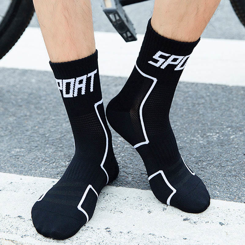 Plus Size New Sport Quarter Compression Socks(5 Pairs) - image 1