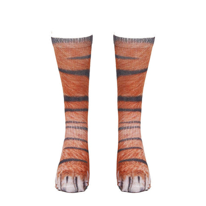 Horse Eagle Tiger Paws Quarter Socks(3 Pairs) - image 10