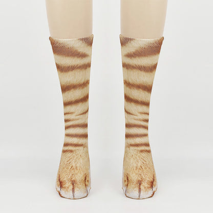 Cat Paws Quarter Socks(3 Pairs) - image 3