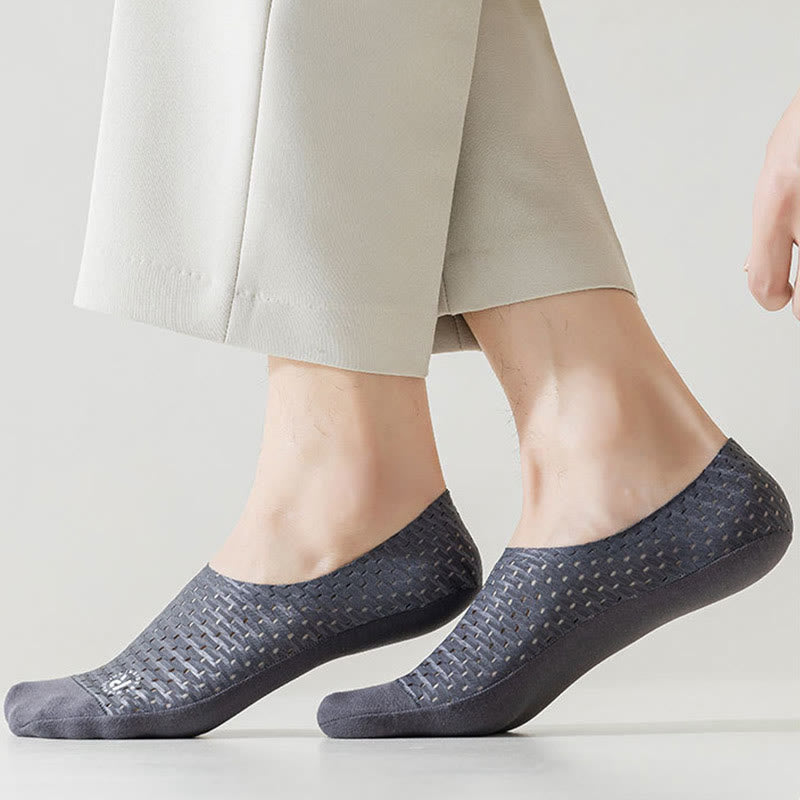 Solid Color Mesh No Show Socks(6 Pairs) - image 6